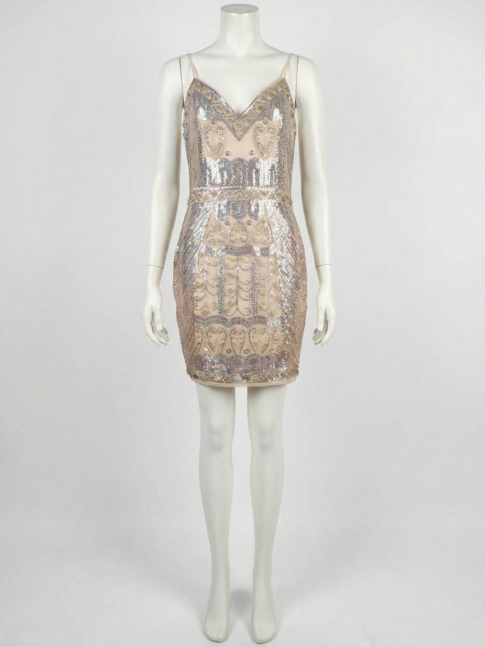 Glamour Beaded Sequins Luxury Designer Runway Cocktail Evening Party Prom Dress